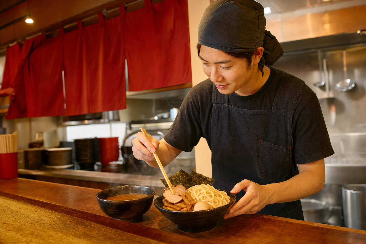 ラーメン店の店舗スタッフ（正社員）